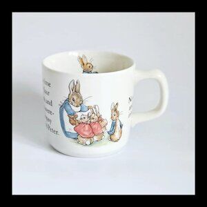 Set of 2 Vintage 1970's Wedgwood Potter Peter Rabbit Baby Mugs